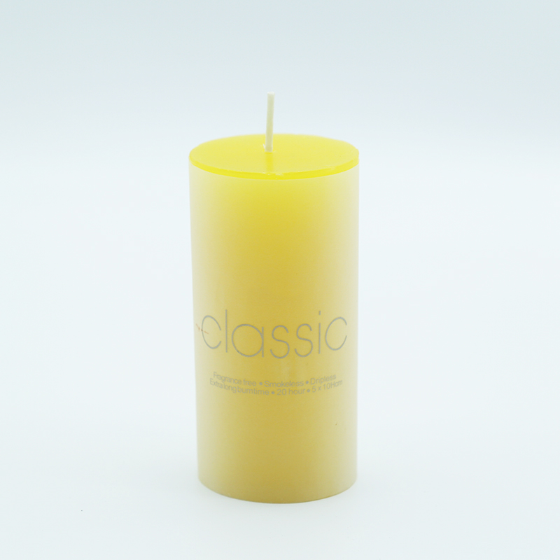 Free samples provide wholesale scented pillar candle China supplier with own brand customization